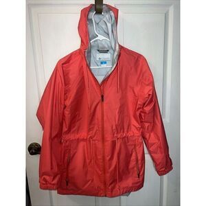 Columbia Stone Creek Coral Hooded Anorak Rain Jacket‎ Outdoor Women's Sz Small